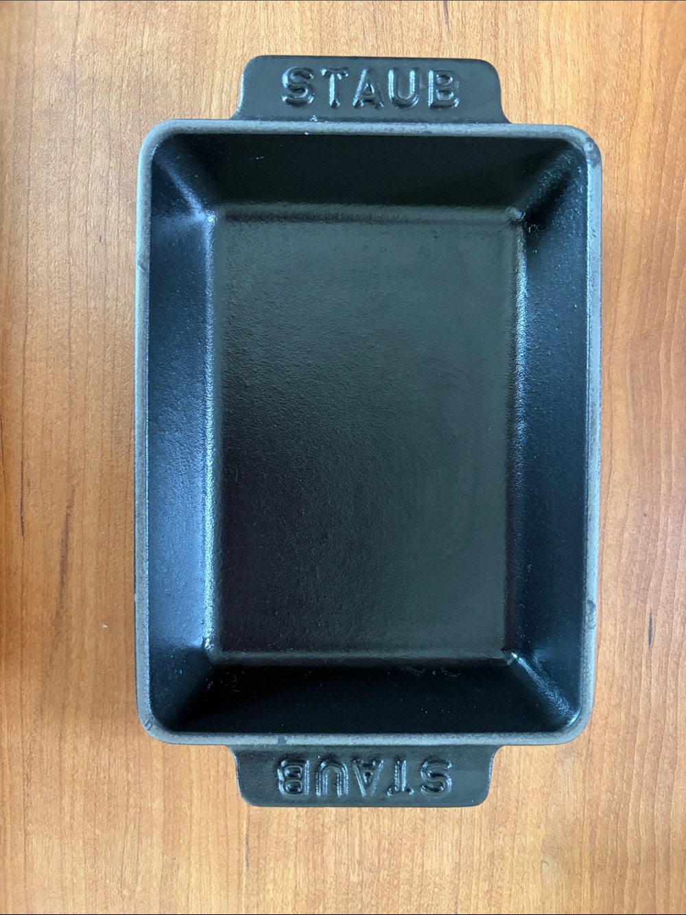 Staub Cast Iron Mini Rectangular Baker in Black